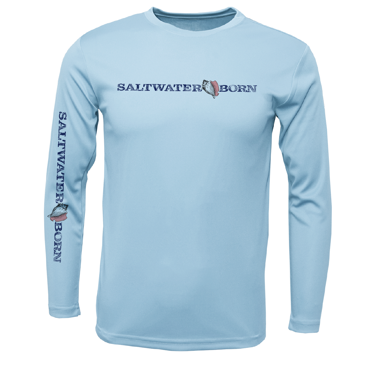 Key West, FL Saltwater Born Boy's Long-Sleeve UPF 50+ Dry-Fit Shirt