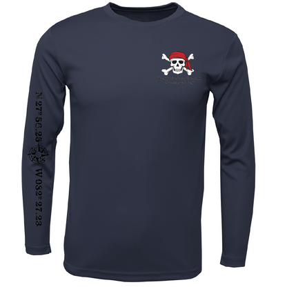 Tampa Bay, FL "All For Rum and Rum For All" Men's Long Sleeve UPF 50+ Dry-Fit Shirt
