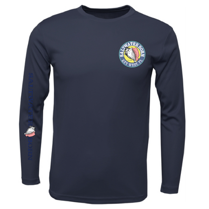 Key West, FL Island Time Men's Long Sleeve UPF 50+ Dry-Fit Shirt