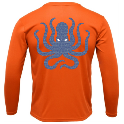 Key West, FL Kraken Men's Long Sleeve UPF 50+ Dry-Fit Shirt