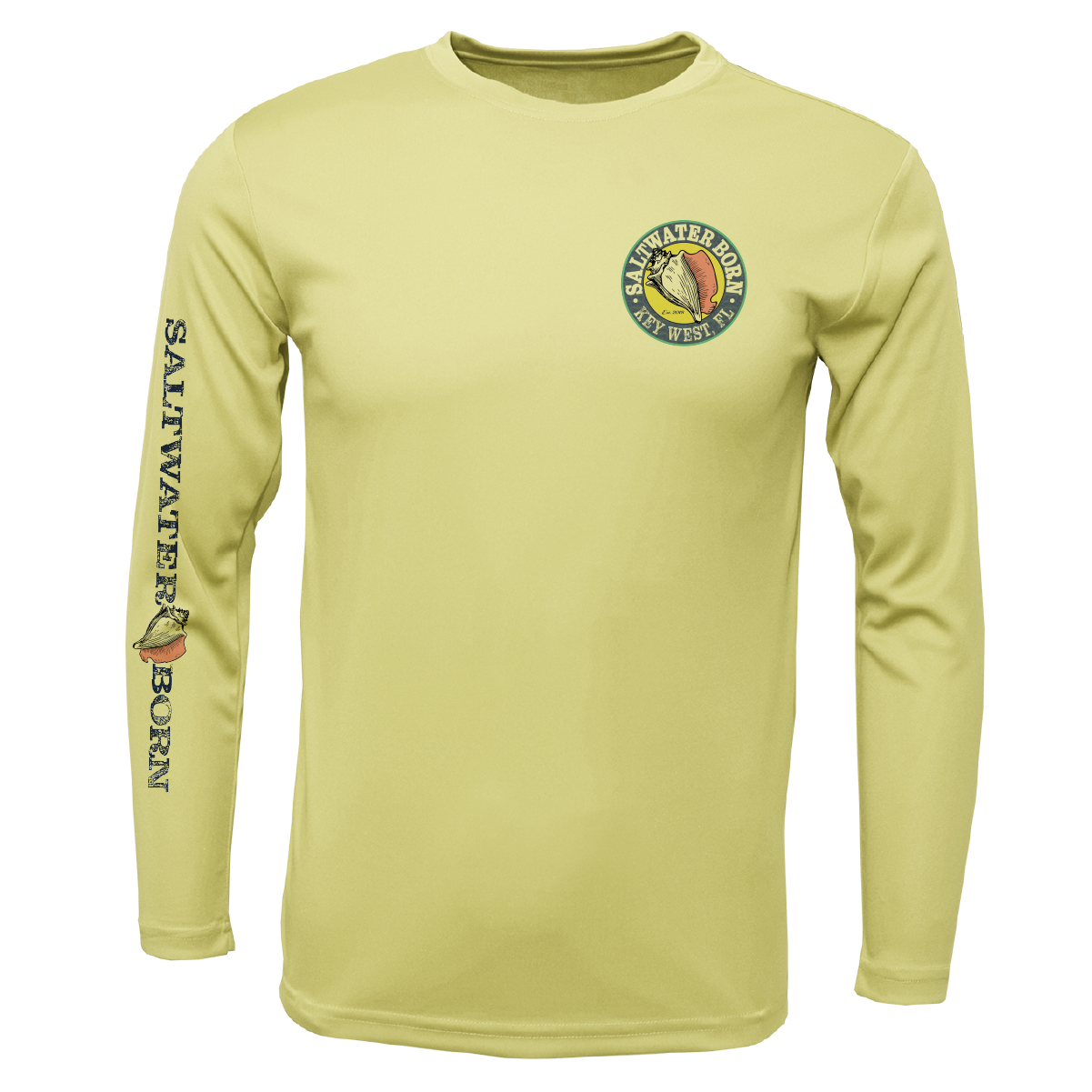 Key West, FL Marlin Boy's Long Sleeve UPF 50+ Dry-Fit Shirt