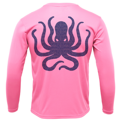 Key West, FL Kraken Men's Long Sleeve UPF 50+ Dry-Fit Shirt