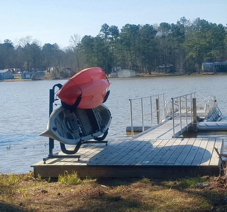 Indoor-Outdoor Freestanding Kayak Storage Rack