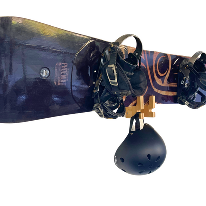 Bamboo Skate & Snowboard Wall Rack
