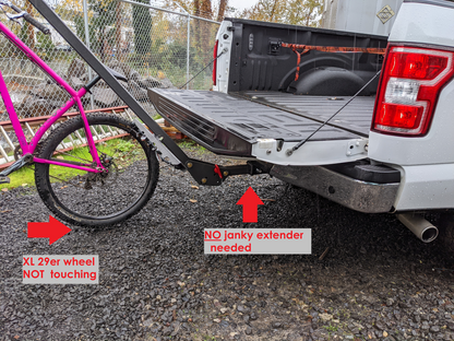 Lolo Racks 4 bike rack for 2" inch hitch with standard pull pin tilting