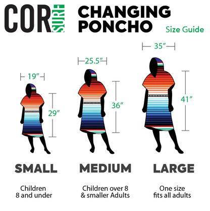 Changing Towel Poncho (Kailua) Medium Size