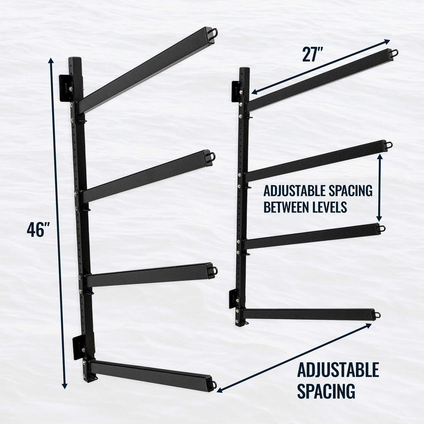 Champlain Kayak Rack | Indoor Adjustable Rack | 4 Levels