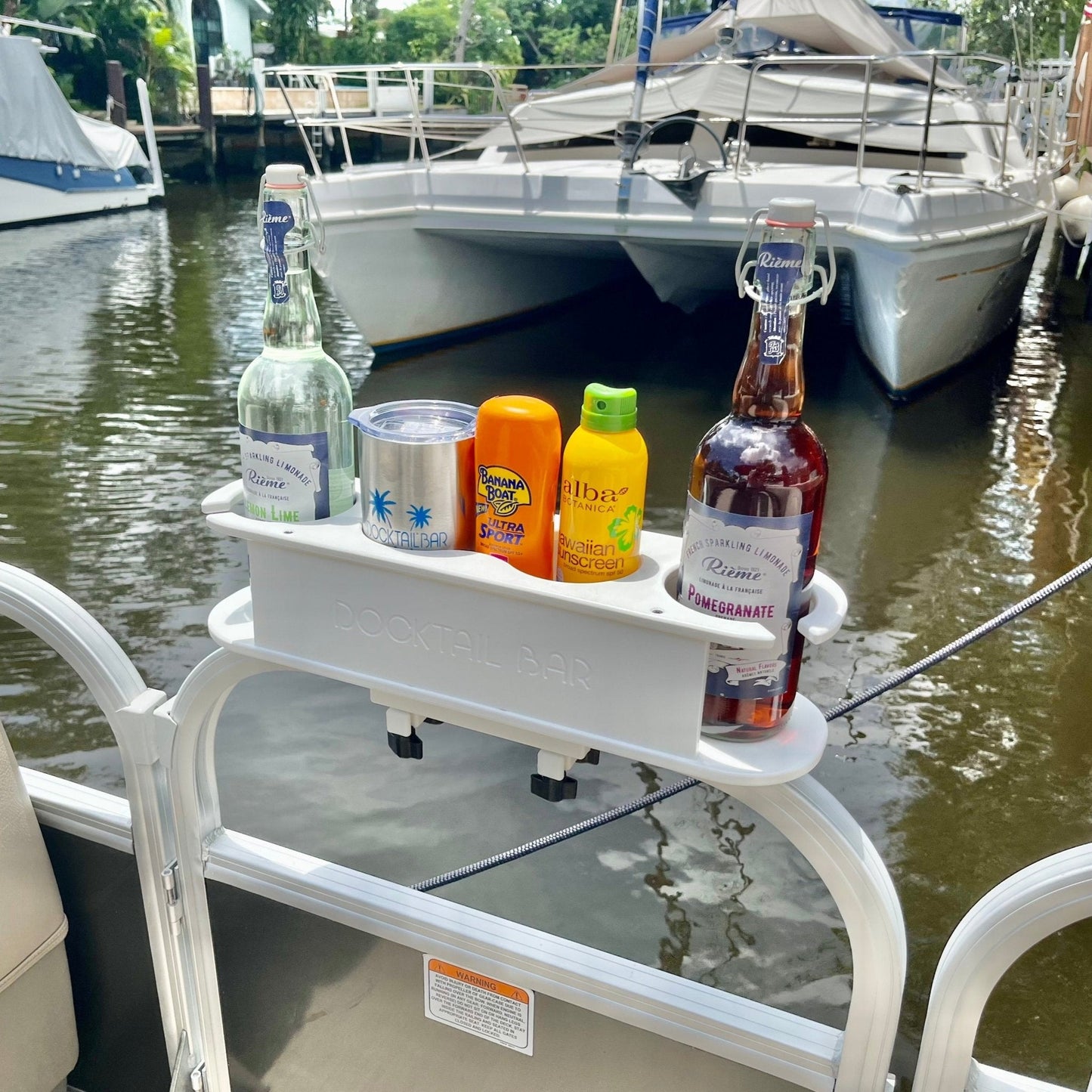 Docktail Pontoon Boat Cup Holder Caddy