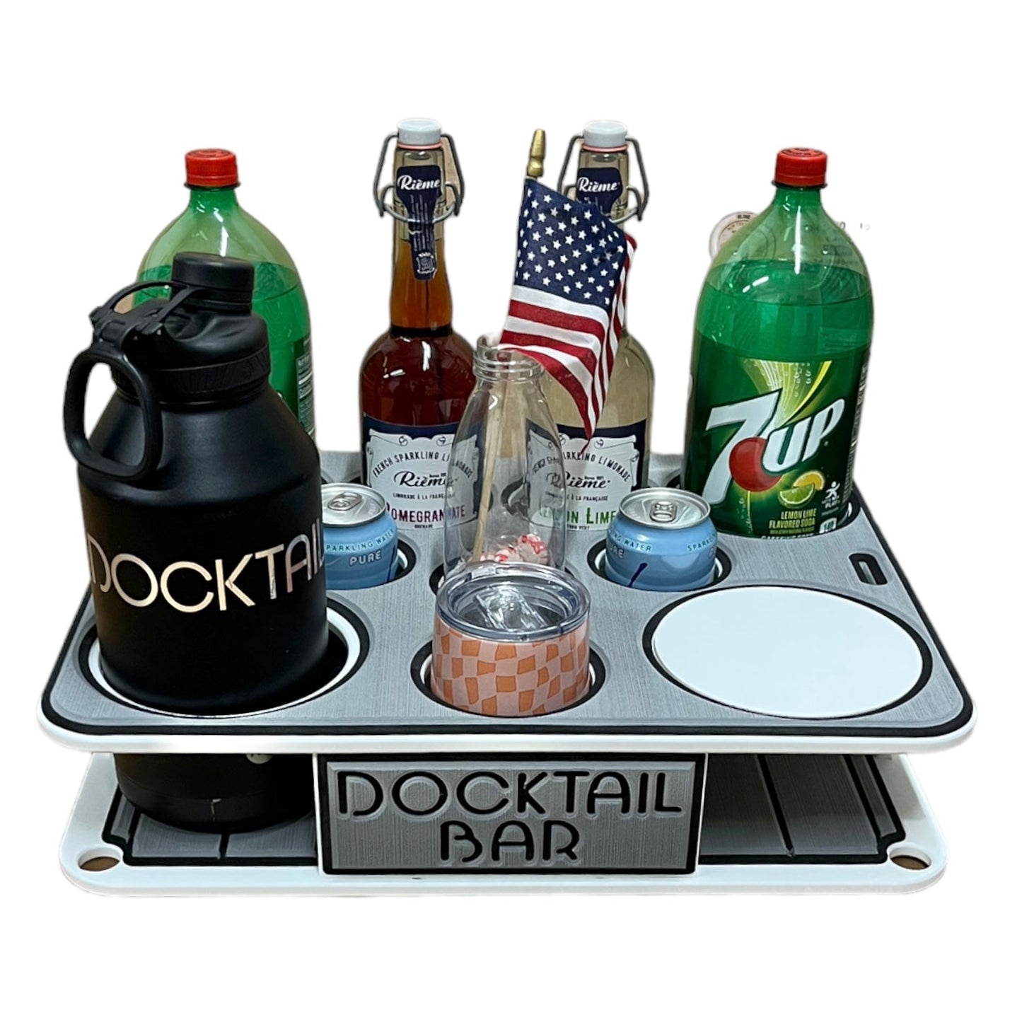 Docktail Boat Table Caddy with SeaSucker Vacuum Mounts