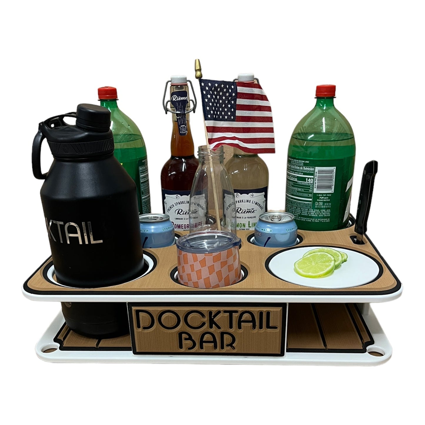 Docktail Boat Table Caddy with SeaSucker Vacuum Mounts