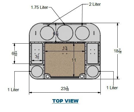 Docktail Butler with Pontoon Rail Mount