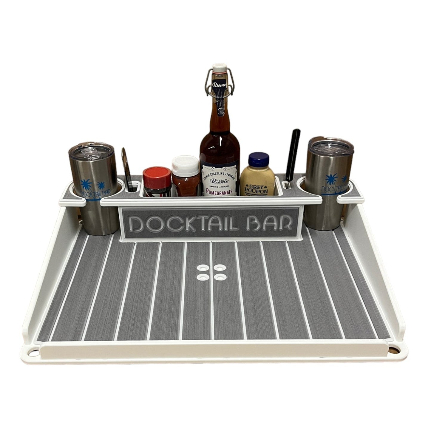 Docktail Utility Table with Rod Holder Mount