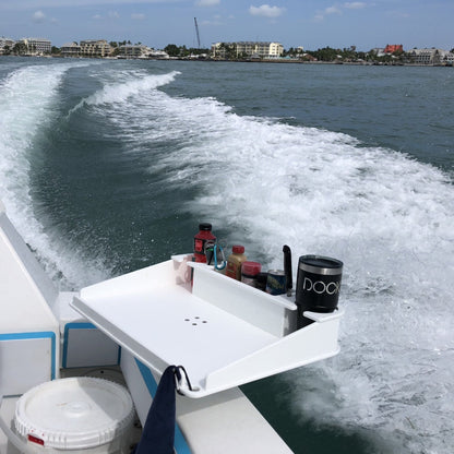 Docktail Utility Table with Rod Holder Mount