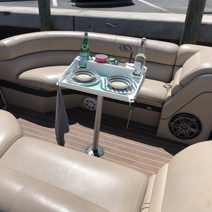 Docktail Utility Pedestal Boat Table
