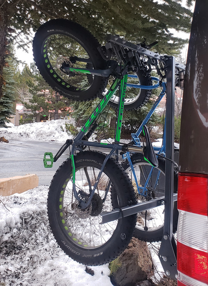 Lolo Racks 4 bike rack for 2" inch hitch with standard pull pin tilting