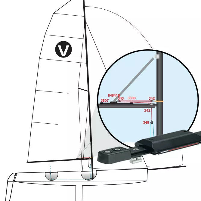 Harken 29mm Carbo Air Block with Swivel