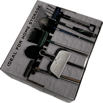 Garage Wall Rack Organizer for Yard Tools, Gear & Equipment, Skis or Snowboard by Bindings