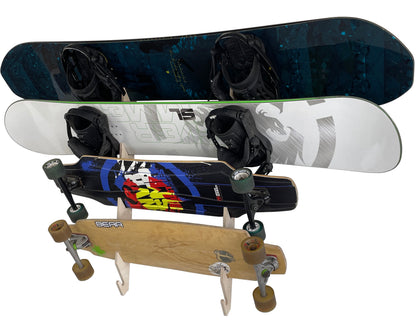 SLOTTED SNOWBOARD WALL STORAGE RACK