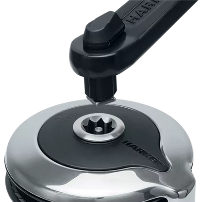 Harken 60 Rewind 24V Horiz Polished Bronze with DF Ctrl Box-Left Winch | SendIt Sailing