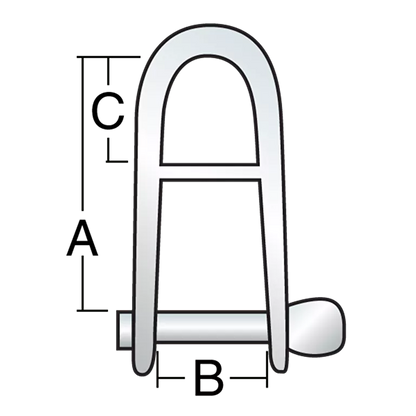 Harken 2107 5mm Captive Halyard Shackle | SendIt Sailing