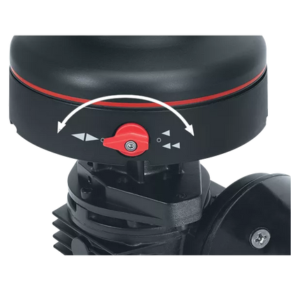Harken 60 Rewind 24V Horiz Polished Bronze with DF Ctrl Box-Left Winch | SendIt Sailing