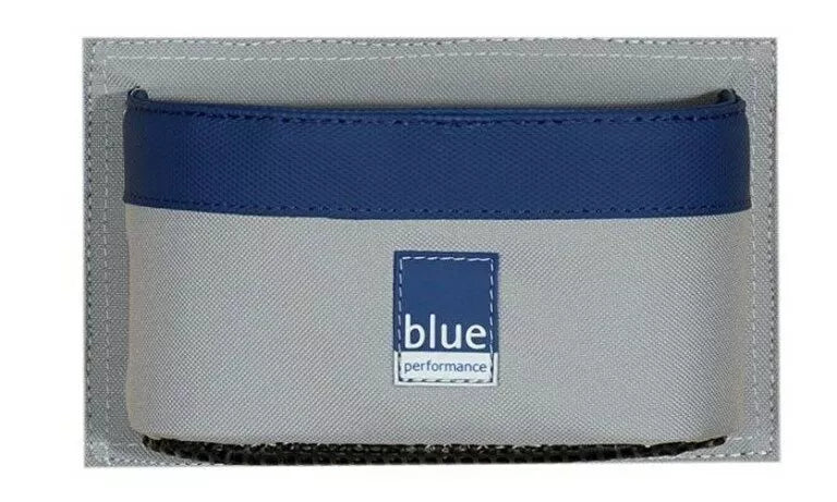Blue Performance Can Holder with hooks