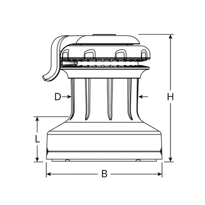 Ronstan 50QT Orbit Winch 2-Speed