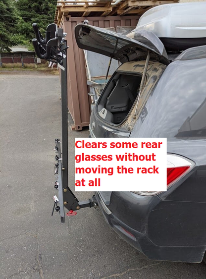 Lolo Racks 4 bike rack for 2" inch hitch with standard pull pin tilting