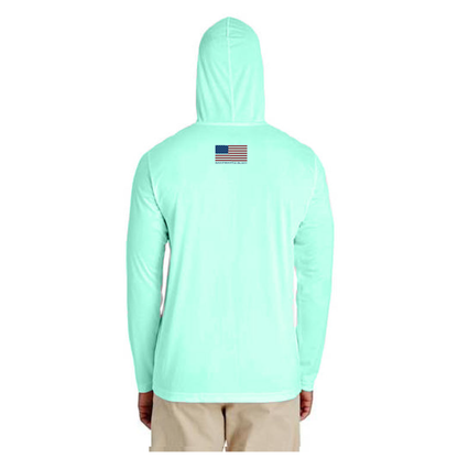 USF Green and Gold Long Sleeve UPF 50+ Dry-Fit Hoodie