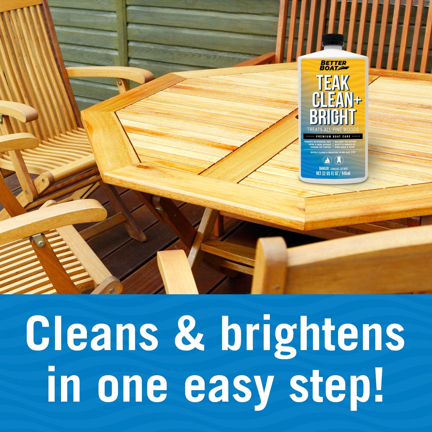 Teak Cleaner and Brightener