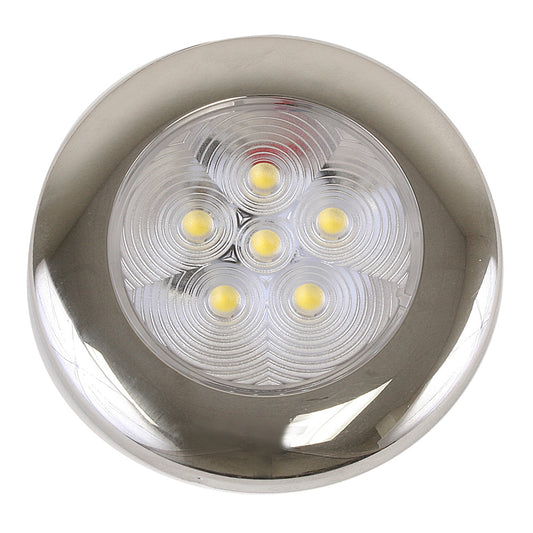 Scandvik B3 Downlight Surface Mount - Cool White - SS Trim - IP67 - 12/24V | SendIt Sailing
