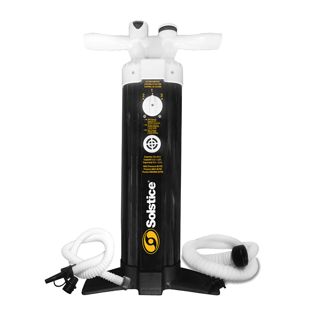 Solstice Watersports Turbo Triplex Pump with Gauge and 2 Hoses | SendIt Sailing