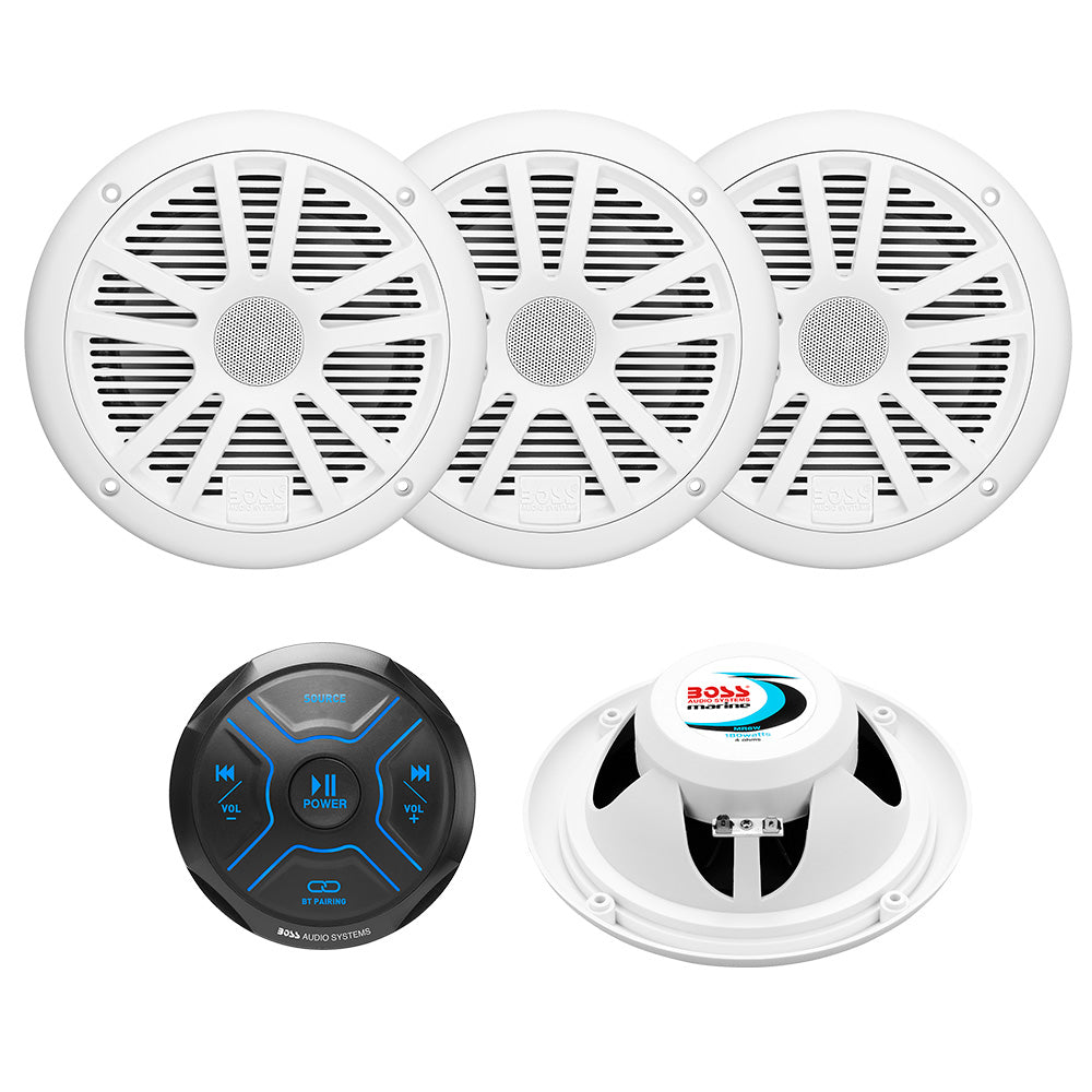 Boss Audio MG250W.64 Kit with MGR150B and 2 Pairs of MR6W Speakers | SendIt Sailing