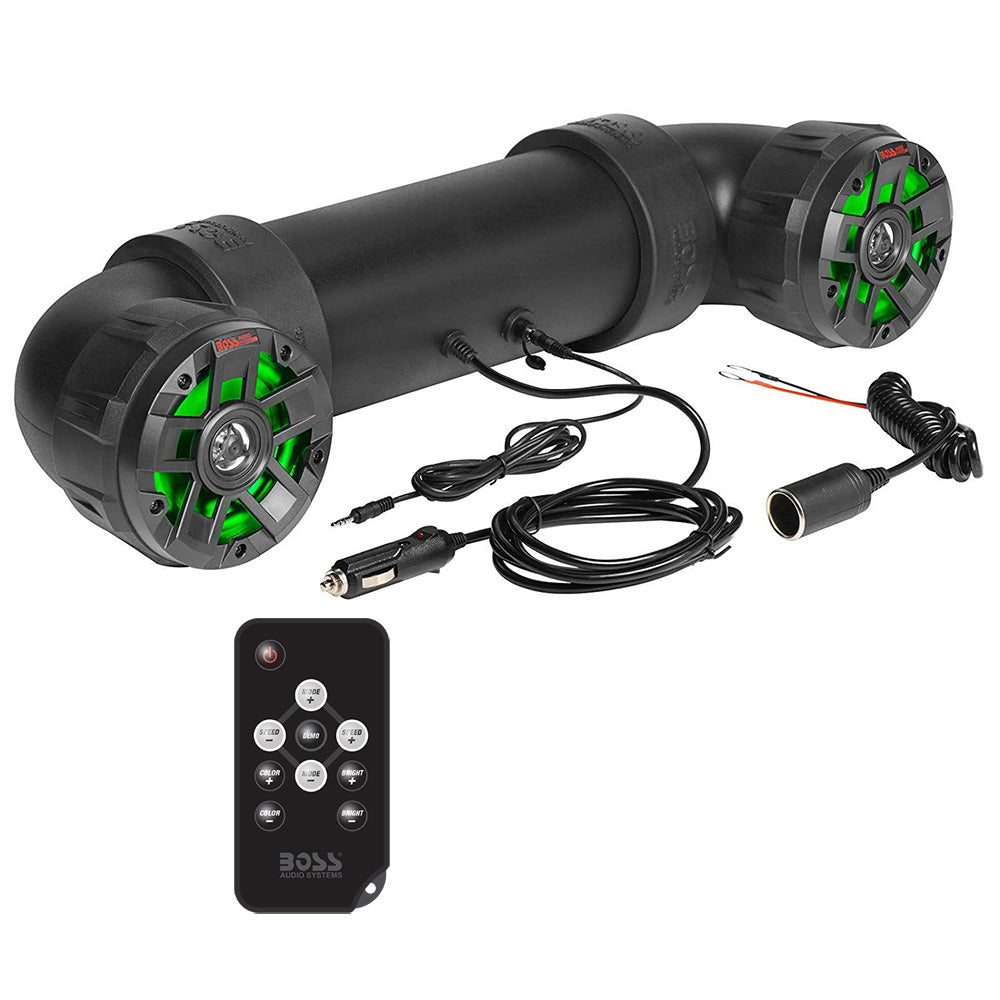 Boss Audio UTV4BRGB Amplified All-Terrain Sound System with 4in Marine Speakers and 1in Black Tweeters | SendIt Sailing