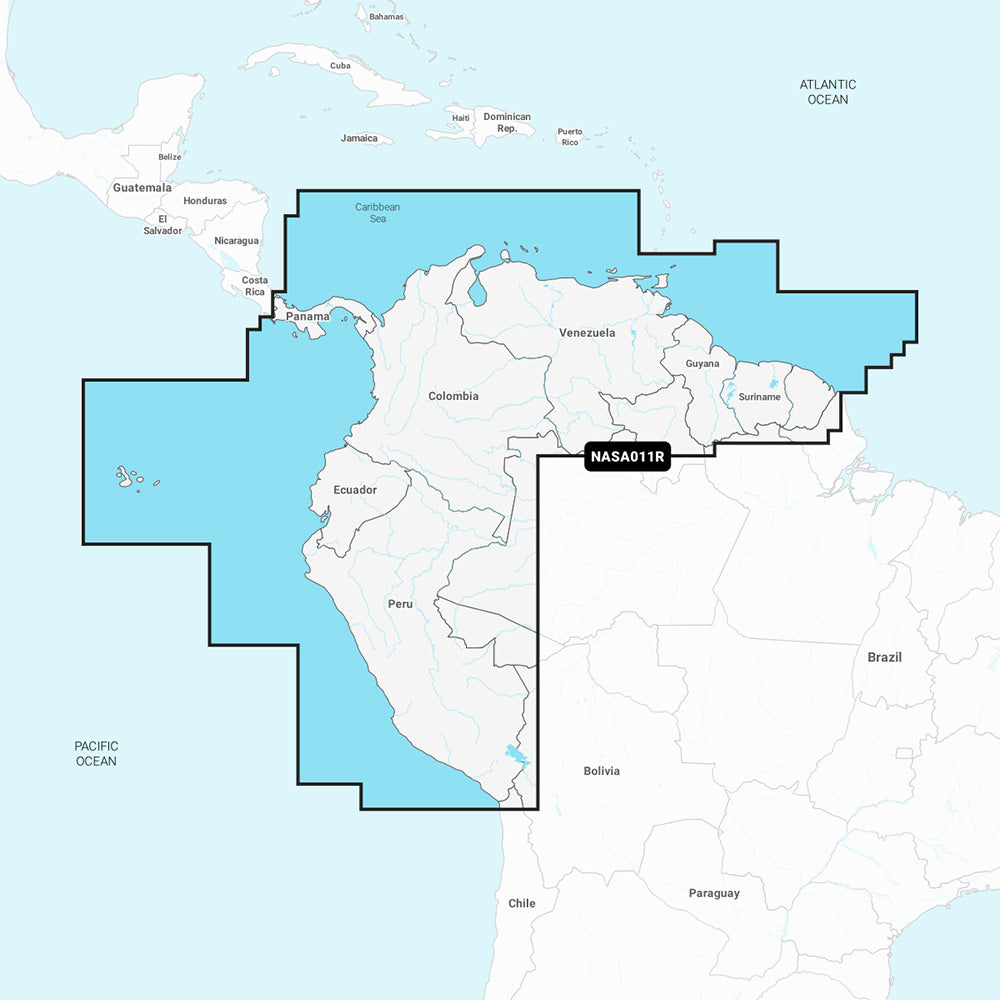 Navionics NASA011R - South America North - Navionics+ | SendIt Sailing