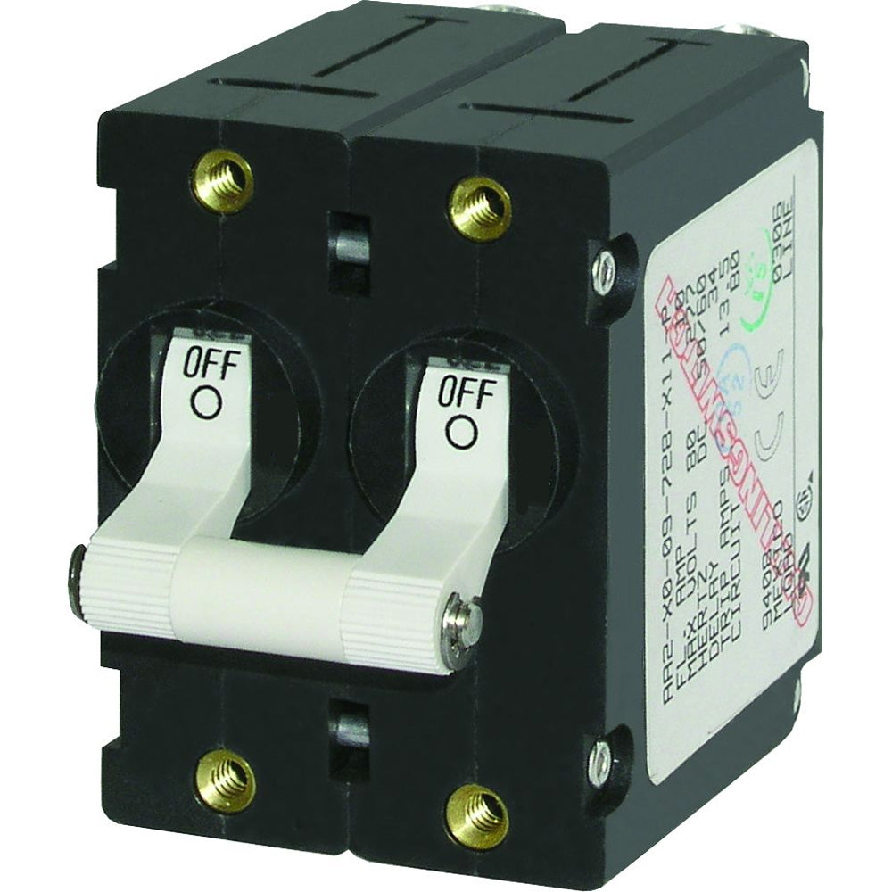 Blue Sea 7238 A-Series Double Pole Toggle - 30AMP - White | SendIt Sailing