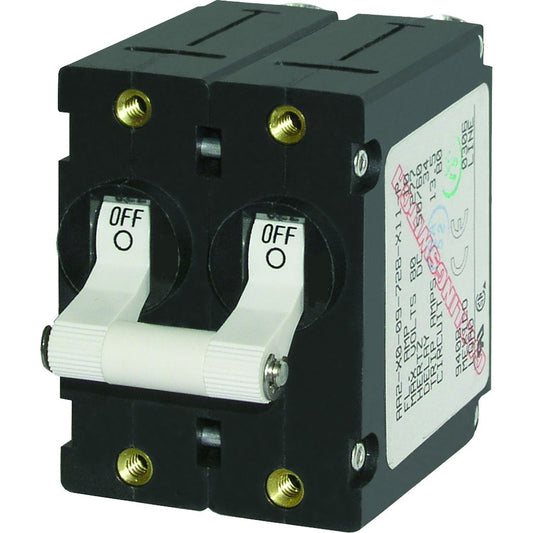 Blue Sea 7238 A-Series Double Pole Toggle - 30AMP - White | SendIt Sailing