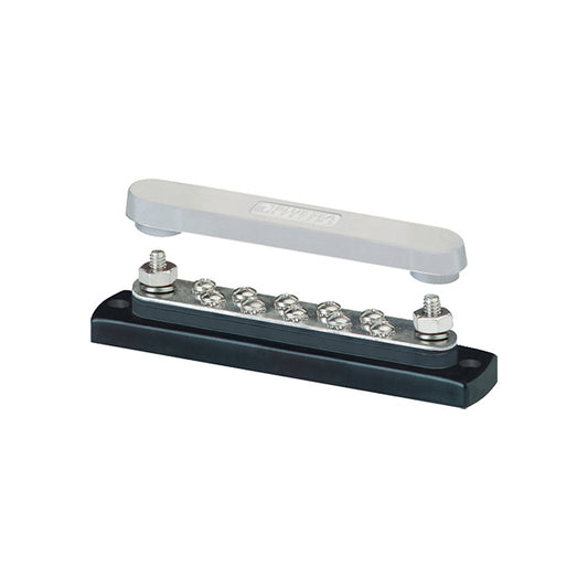 Blue Sea 2300 150AMP Common BusBar 10 x #8-32 Screw Terminal with Cover | SendIt Sailing