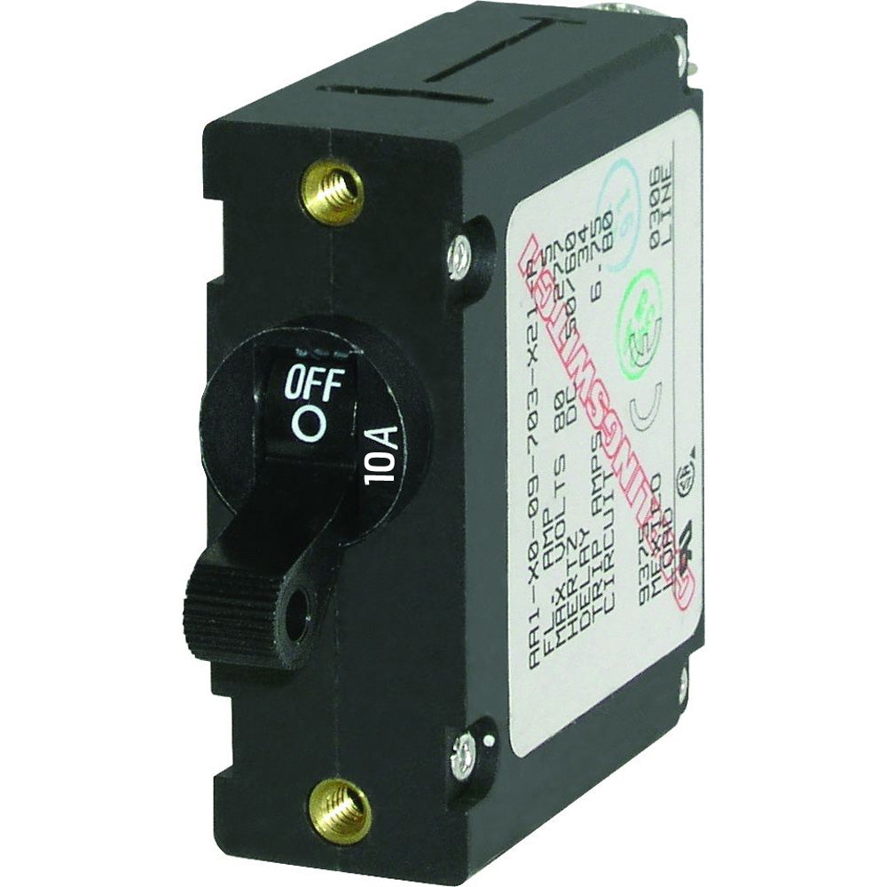 Blue Sea 7204 AC / DC Single Pole Magnetic World Circuit Breaker - 10 Amp | SendIt Sailing