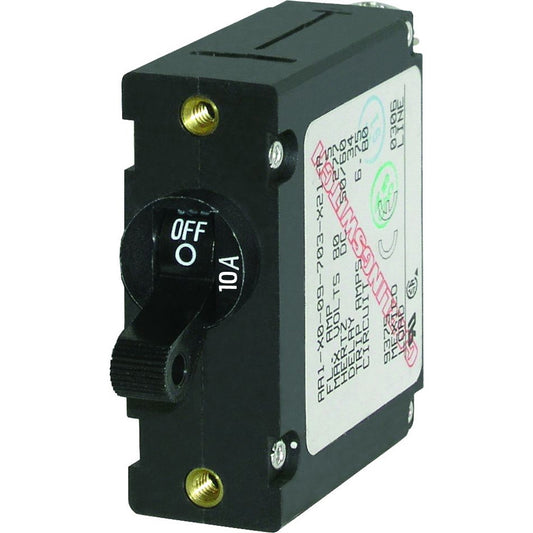 Blue Sea 7204 AC / DC Single Pole Magnetic World Circuit Breaker - 10 Amp | SendIt Sailing