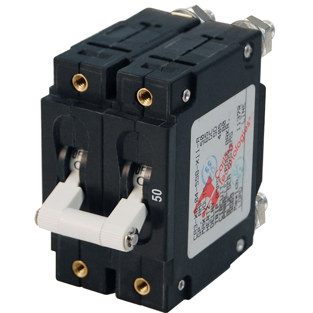 Blue Sea 7251 C-Series Double Pole Circuit Breaker - 50A | SendIt Sailing
