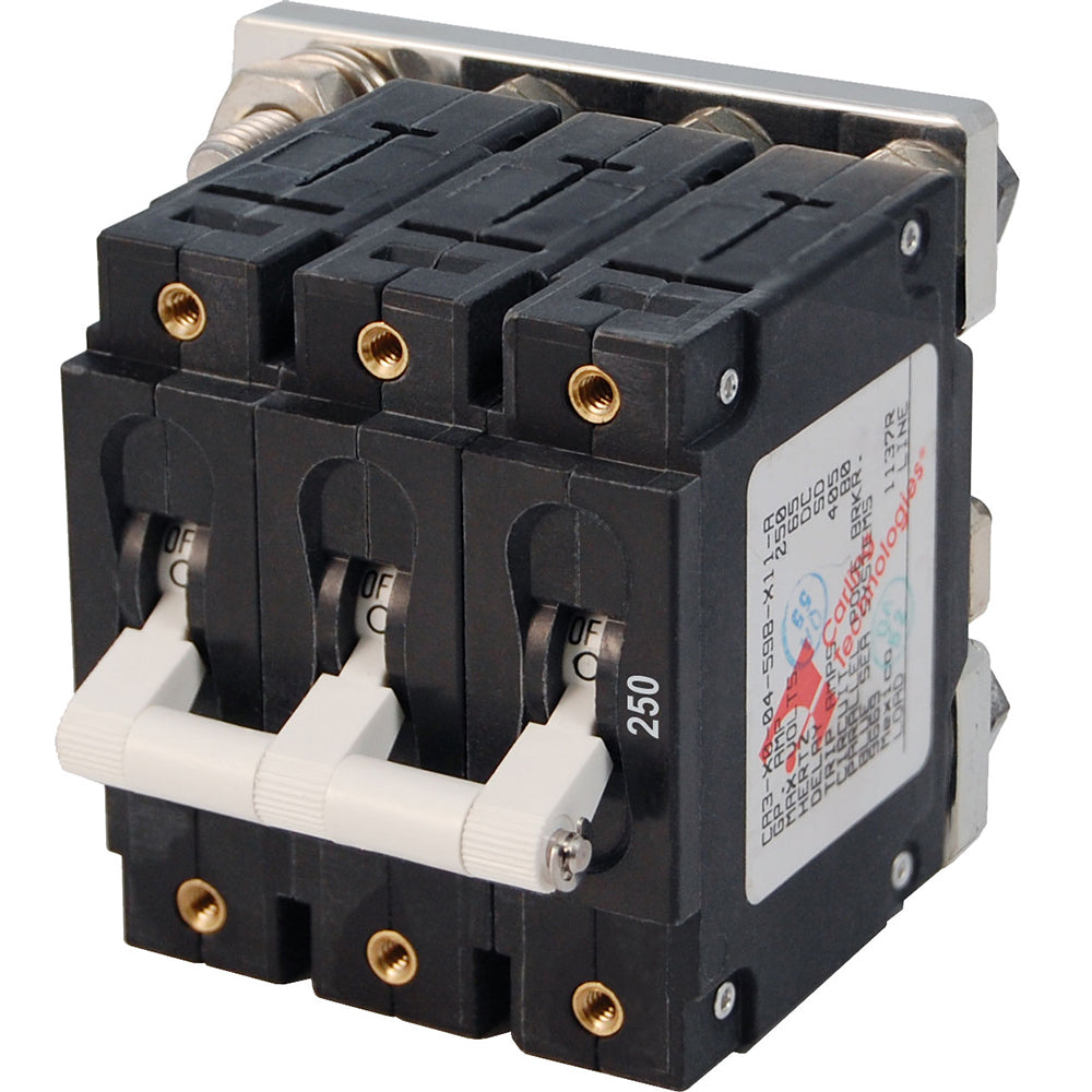 Blue Sea 7270 250A C-Series Triple Pole Toggle DC Circuit Breaker | SendIt Sailing