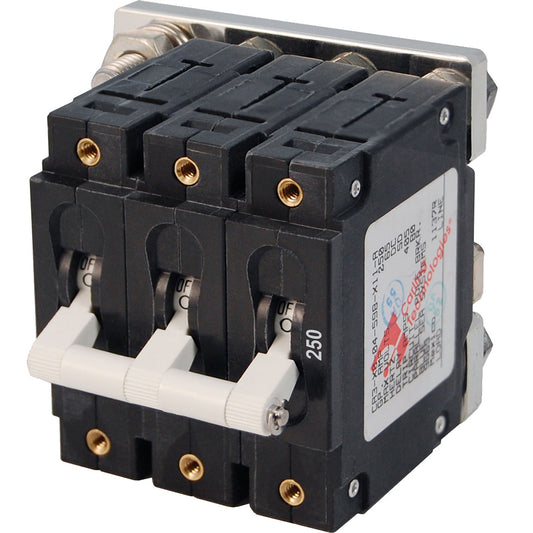 Blue Sea 7270 250A C-Series Triple Pole Toggle DC Circuit Breaker | SendIt Sailing