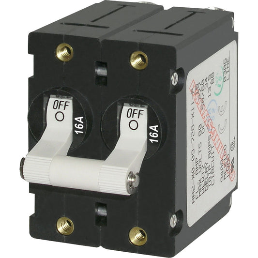 Blue Sea 7294 A-Series Double Pole Toggle - 16A - White | SendIt Sailing