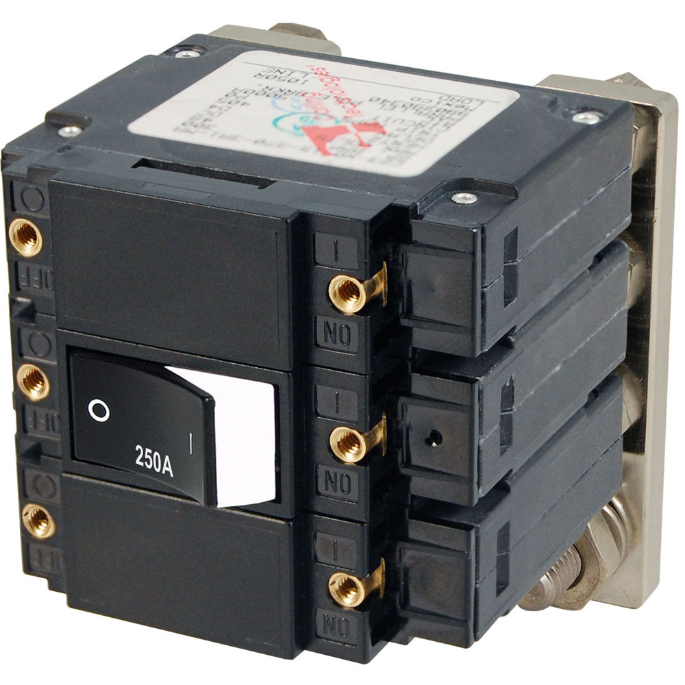 Blue Sea 7477 C - Series Flat Circuit Breaker, Single and Double Pole - 250 Amp | SendIt Sailing