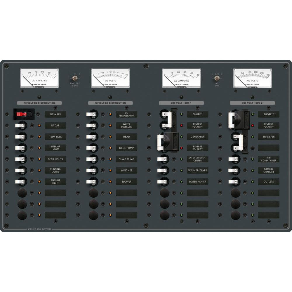 Blue Sea 8186 AC 2 Sources + 12 Positions/DC Main + 19 Positions | SendIt Sailing