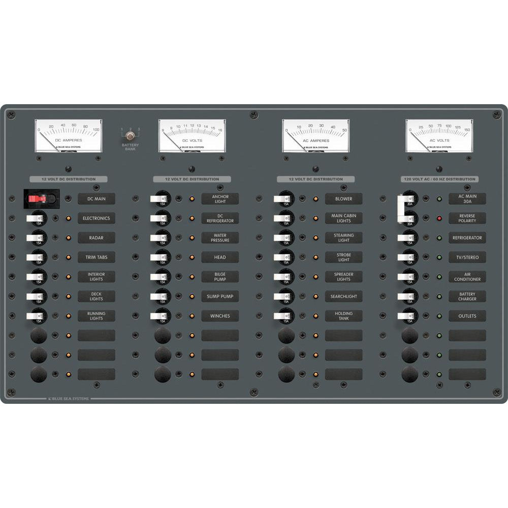 Blue Sea 8195 AC Main + 8 Positions / DC Main + 29 Positions | SendIt Sailing
