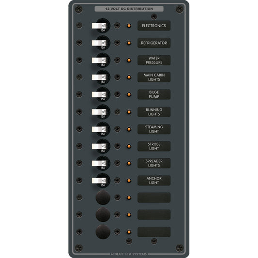 Blue Sea 8376 Panel DC 13 Position Vertical | SendIt Sailing