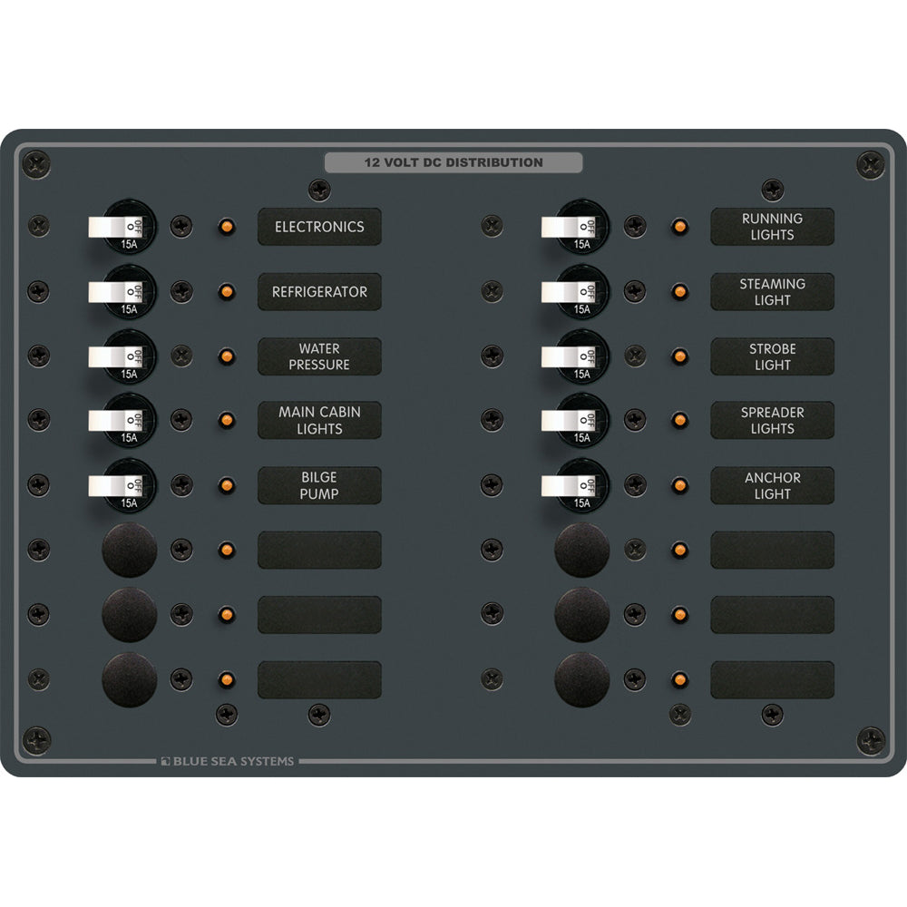 Blue Sea 8377 Panel DC 16 Position | SendIt Sailing
