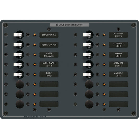 Blue Sea 8377 Panel DC 16 Position | SendIt Sailing